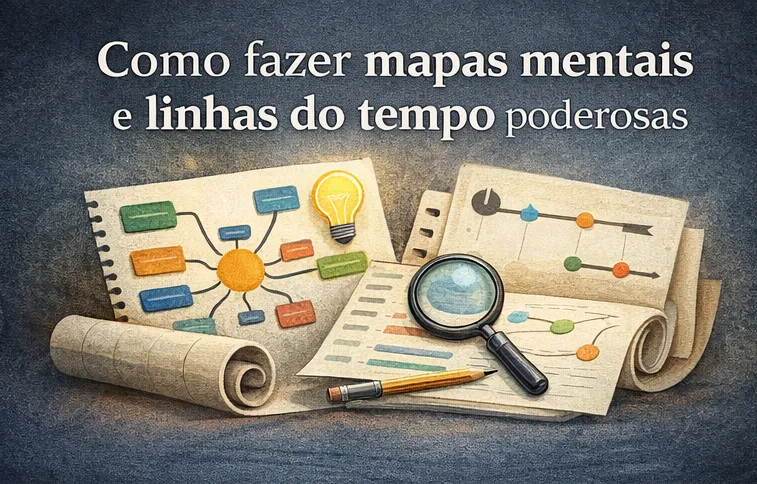 Como fazer mapas mentais e linhas do tempo poderosas Como fazer mapas mentais e linhas do tempo poderosas
