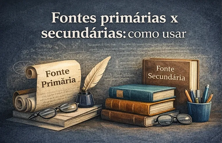 Fontes primárias x secundárias como usar Fontes primárias x secundárias como usar